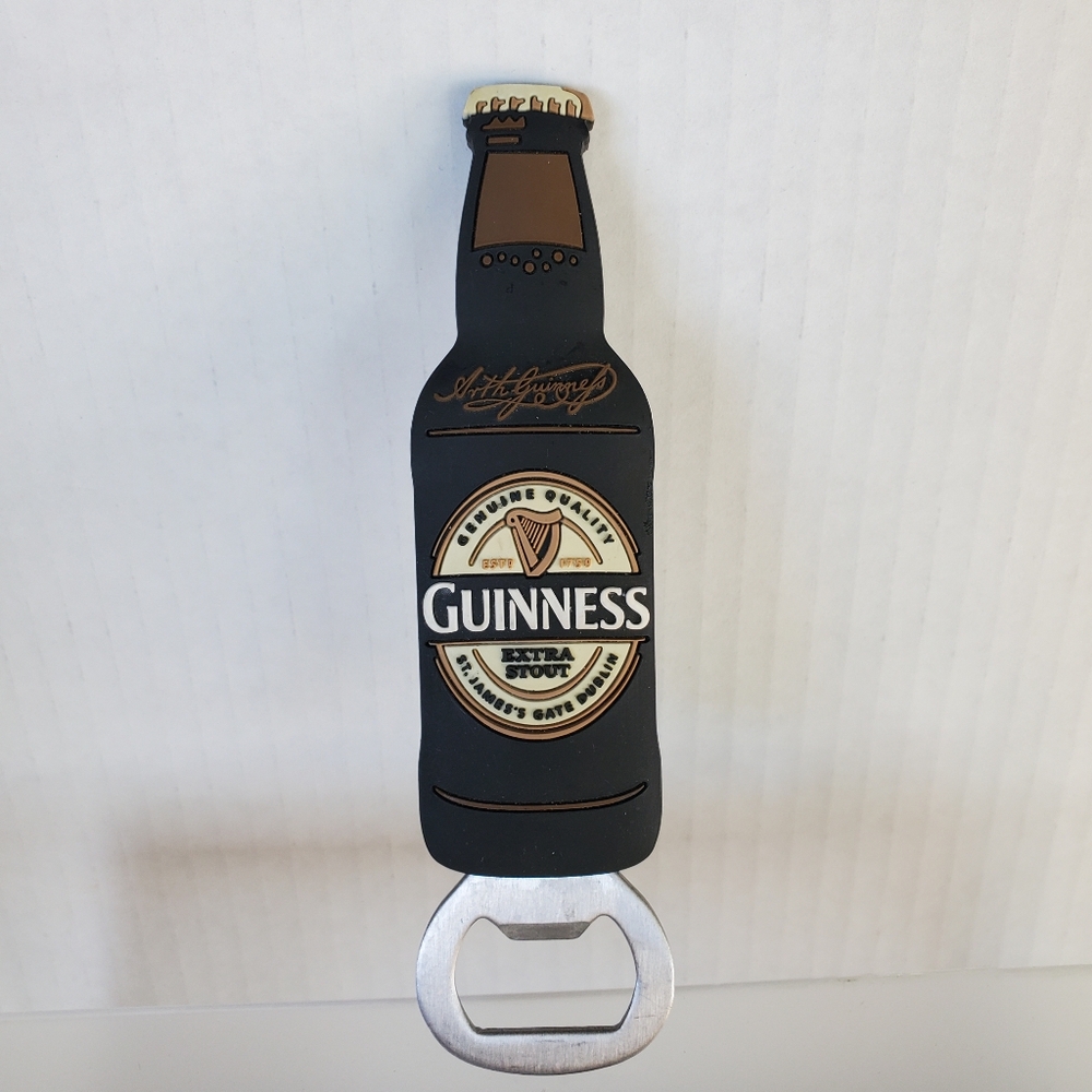 Guinness Ireland PVC Beer Bottle Shaped Bottlner Magnet 5.5"